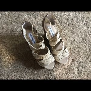 Steve Madden cork wedges